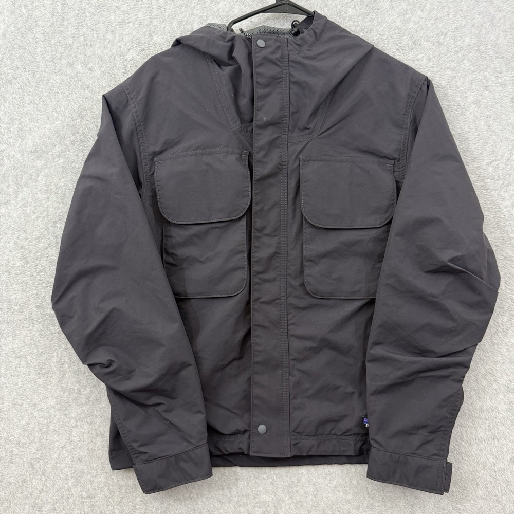 Patagonia Jacket Mens Medium Black Isthmus Utility Parka Hooded 26505